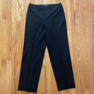 St John sz 10 wool trousers black in excellent pre owned condition side zip